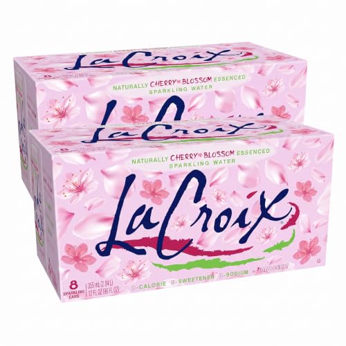 LaCroix Sparkling Water, Cherry Blossom | 12 Fl Oz | Pack of 16