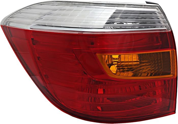 For Toyota Highlander Hybrid Outer Tail Light 2008 2009 2010 Driver Left Side Taillamp Replacement