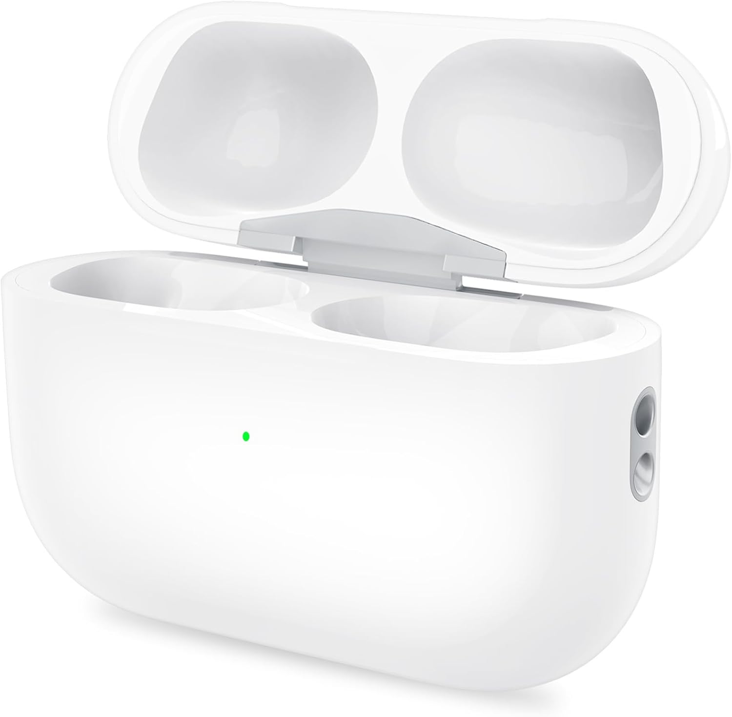 Wireless Charging Case for AirPod Pro 1st and 2nd Gen, Charging Case Replacement Compatible for AirPods Pro 1/2, Built-in 660 mAh Battery with Bluetooth Pairing Sync for AirPod Pro 2 (White)