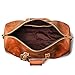 Leathfocus Leather Travel Duffel Bag, Mens Classic Gift Leather Weekend Bag Overnight Full Grain Retro Sport Gym Carry on Luggage YKK Zipper (Brown)