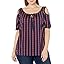 Navy/Fuschia Aztec Stripe