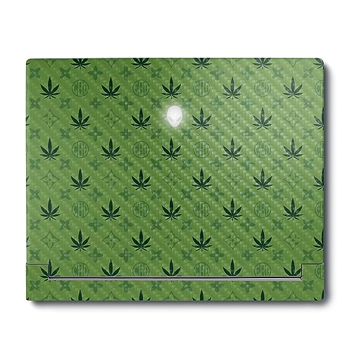 Image of MightySkins Carbon Fiber Skin Compatible with Alienware X16 R1 (2023) Full Wrap Kit - CBD Green | Protective, Durable Textured Carbon Fiber Finish | Easy to Apply & Change Styles | Made in The USA