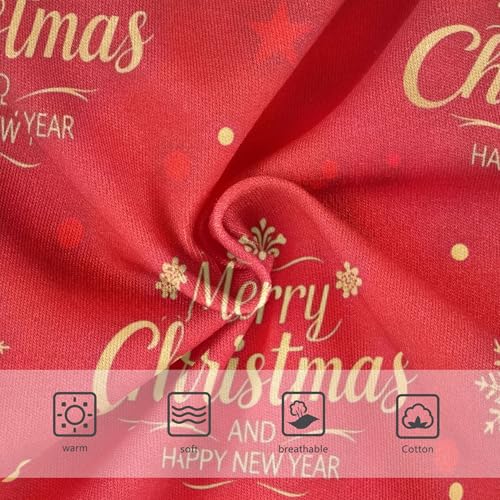Gold Christmas Festival Red Panties for Girl Girls Underwear Toddler Cotton Artistic Briefs Kids Undies 2t3