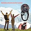 VOSO Carabiner Watch Luminous Clip on Quartz Watch Compass, Glow in The Dark Clip On Unisex Pocket Backpack Buckle Belt Watch for Doctors Chefs Outdoor Climbing #1