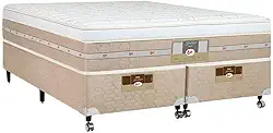 Cama Box + Colchão Castor Queen Silver Star Air One Face Pocket 158x198x59cm