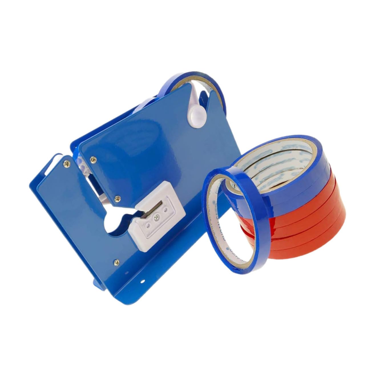 Klebebandabschneider Spender 12mm aus Eisen, Blau, 9 Stück