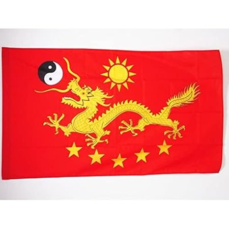 Kaiserliches China Flagge 150x90cm - 100% Polyester Fahne Mit Masttasche