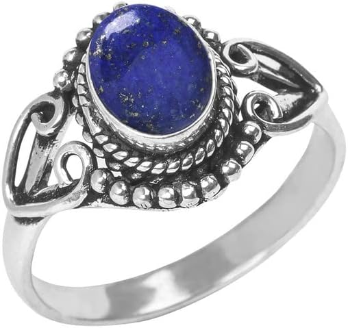 Miniatura 28 de Gemstone Ring, Silver Ring, Silver Overlay Handmade Ring, Bohemian Jewelry, Silver Ring For Women Girls All Size US, Anniversary Gift, Gift For Her