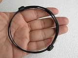 New 2 Knots Black Elephant Hair Bracelet for Harm Protection, Adjustable Size, Made from Thailand