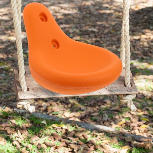 Balançoire orange en plastique pour dynamiser les jeux de vos enfants au jardin - 6