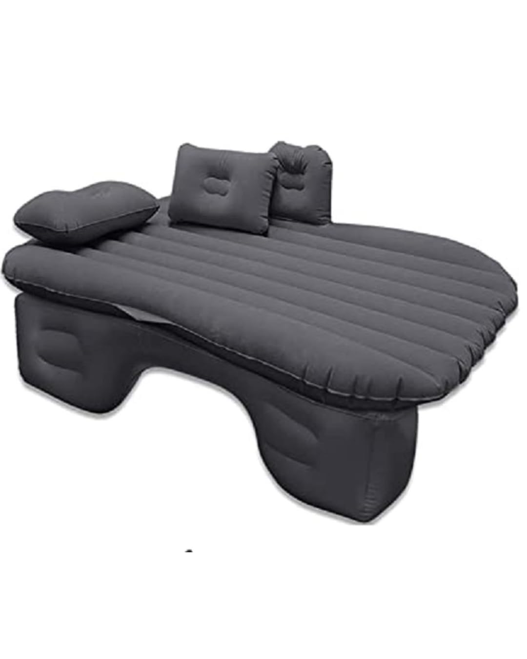 Karupps Car Inflatable Bed with Pump And 2 Air Pillows | Portable Back Seat Travel Mattress for Kids And Adults | Universal Fit Inflatable Car Mattress for Road Trips, Camping Beach, Adventures (Grey)