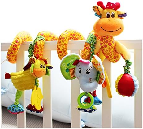 BYP Baby Giraffe Spiral Activity Toy Crib Toy from Wrap Around Crib Rail Toy