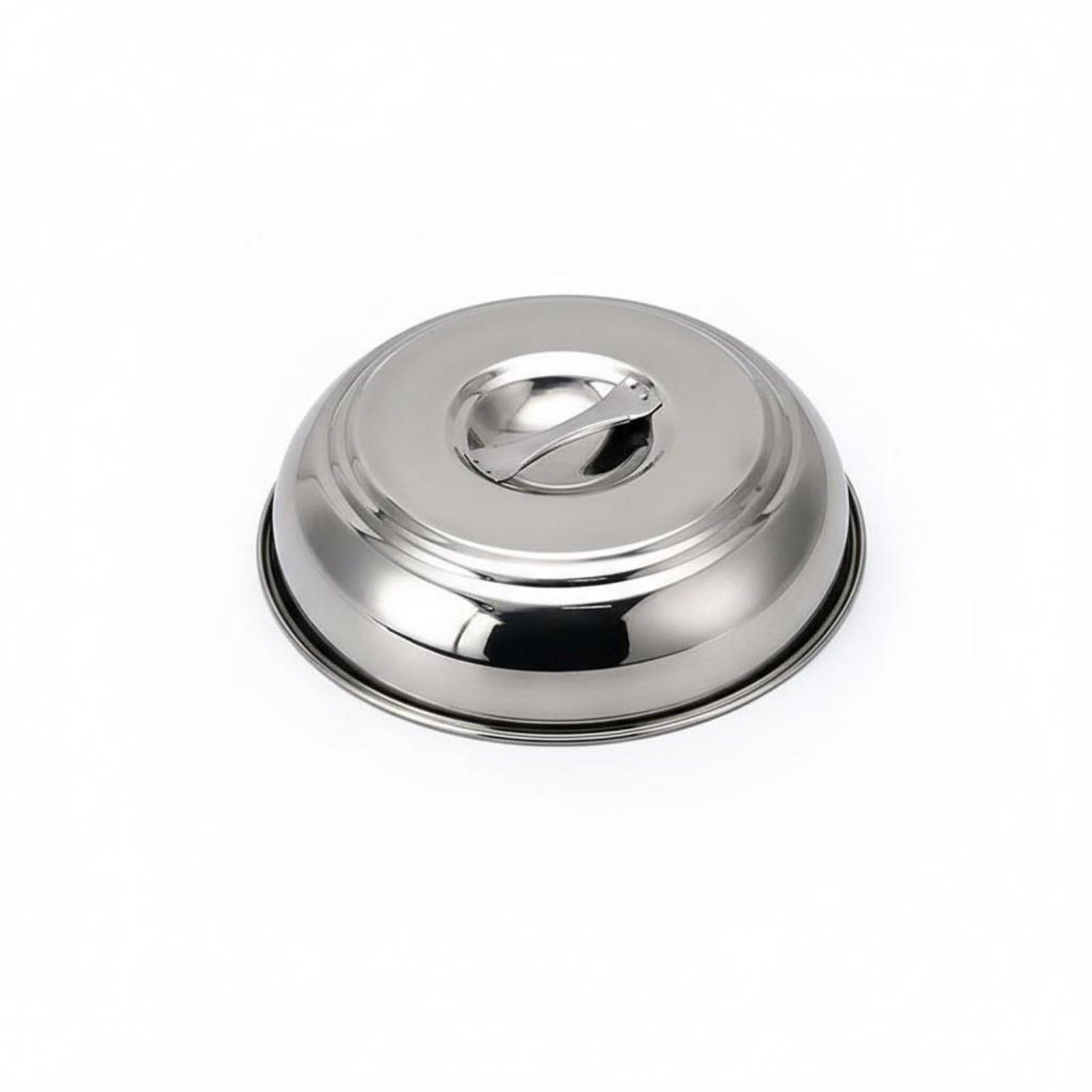 Teppanyaki Steak Cover Sturdy Duty Stainless Steel Food Dome Round Metal Cloche Lid Versatile Serving Cloche Long-Lasting, 18.5CM-image-48