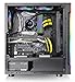 Thermaltake H200 Tempered Glass RGB Light Strip ATX Mid Tower Case with One 120mm Rear Fan Pre-Installed CA-1M3-00M1WN-00, Window, RGB