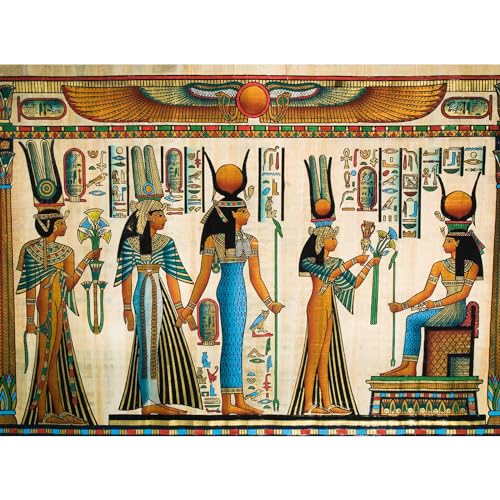 Egyptian Backdrop Queen Nefertari Making an Offering to Isis Nefertaris