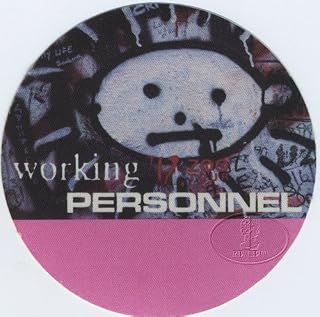 U2 1992 Zoo TV Tour Backstage Pass Crew Personnel Pink