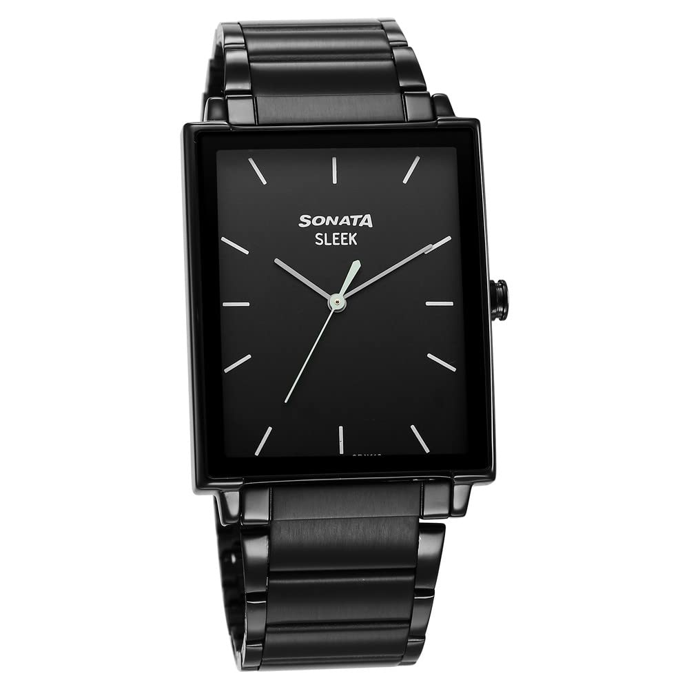 Sonata Sleek Black Dial Analog Watch for Men-NS7148NM01 (B0BS3LLBK5) Amazon Price History, Amazon Price Tracker