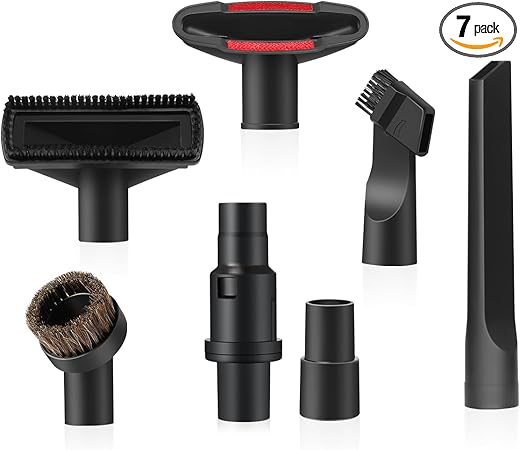 LANMU Vacuum Attachments Compatible with Shark Navigator Lift-Away NV360 NV352 NV356E, NV501 & Rocket HV301 HV322 Vacuum, 1 1/4" Accessories Kit with Adapter for Home, Car Interior Cleaning