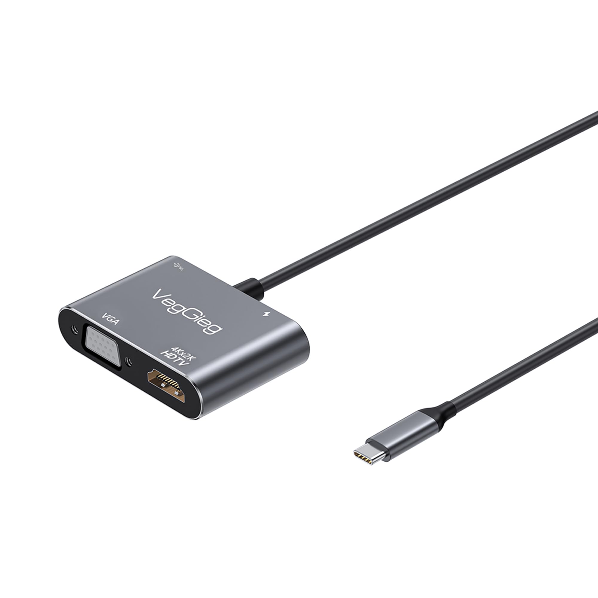 Type-C 4K HDMI 1080P VGA USB 3.0 PD Dönüştürücü Çevirici Hub