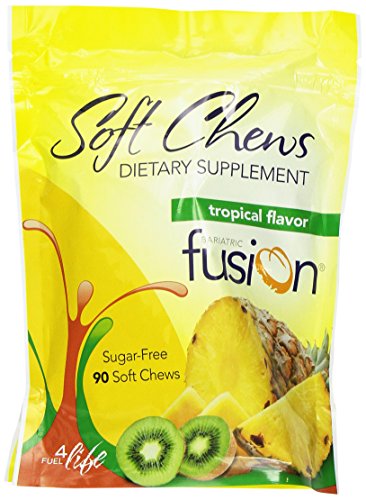 Bariatric Fusion Dietary Multivitamin Supplement Soft Chews Tropical for Gastric Bypass and Sleeve Gastrectomy, 90 Count