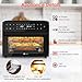 LLIVEKIT 30L Air Fryer Oven XXL with Rotisserie, Mini Oven with 20 Programs, 9 Accessories, 360°Hot Air Circulation Technology, LED Touchscreen, Double-layered Glass Door, Recipe Book