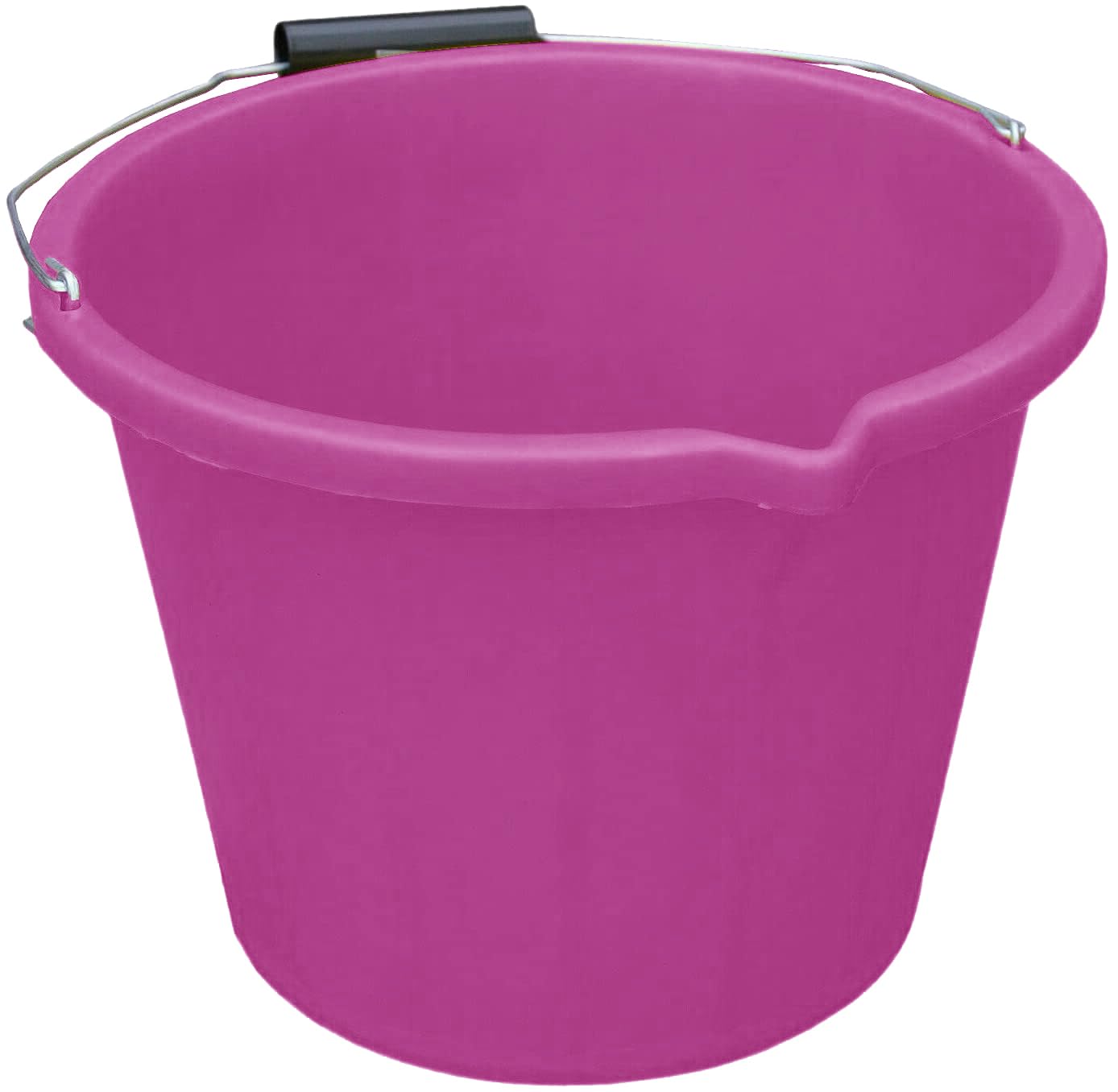 M1ss Pink Plastic Builders Bucket 3 Gallon 14 Litre Water Mixing Storage Strong With Measuring Guide, Handle And Spout - Colour - Premium Quality Water Bucket With Strong Grip