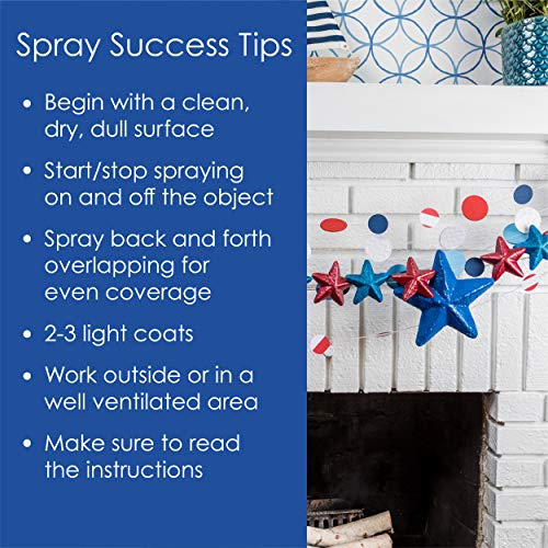 Image of Krylon K02716007 Fusion All-In-One Spray Paint for Indoor /Outdoor Use, Gloss Patriotic Blue, 12 Ounce (Pack of 2)