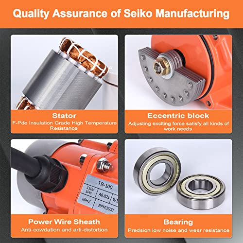 Small Concrete Vibrator Industrial Vibration Motor Single Phase 100W Ac 110V 3600Rpm Aluminum Alloy Vibrating Vibrators For Sand Shaker Table #TOP3