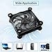 NewHail 2Pack Quiet 120mm USB Fan Dual-Ball Bearings, USB Fan 5V, with L/M/H 3-Degree Speed Controller High Airflow Cooling Fan for Router Modem Receiver DVR PlayStation Xbox TV Box