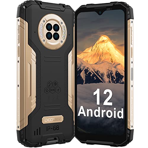 DOOGEE Telephone Portable Incassable, S96GT 2022 Smartphone Incassable Android 12, 6.22' HD+, 8Go/256Go(SD 512Go),48MP Caméra Arrière&32MP Caméra Frontale, 6350mAh,NFC/Etanche/GPS- Or