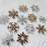 雪の結晶ケーキトッパー、フローズンケーキトッパー、冬のフローズンスノーフレークカップケーキピッククリスマス冬のフローズンテーマ誕生日パーティーデコレーション