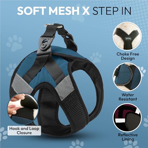 Image of Gooby Soft Mesh X Step in, Blue, Large