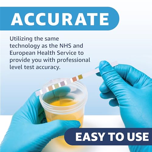 vaunn fsahsa eligible medical 8-in-1 urine test strips and urinalysis for uti nitrites leuckcytes ketosis ph protein 120 ct