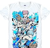 Kuroko No Basket Kuroko Tetsuya T-Shirt,Cartoon Anime Silk Cosplay T-Shirt