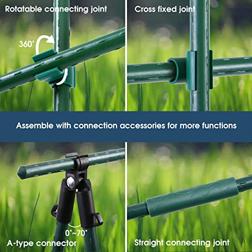 NANOPRETTY 5 FT Garden Stakes for Outdoor Plant Support, 0.43 inch Diameter Plant Stake Sticks for Tomato Beans Potted Climbing Plants Gardening Supplies 20 Pack - Image 6