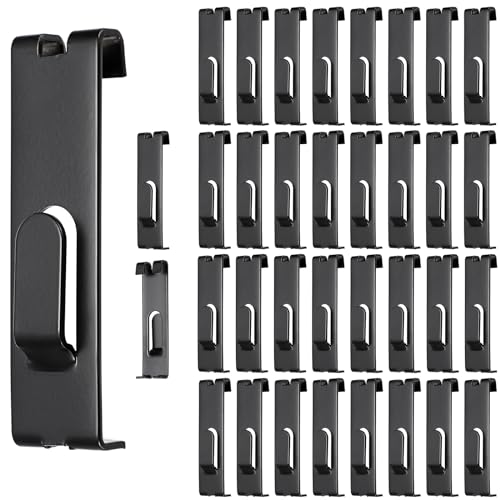 IGNPION 35 ganchos de metal para colgar en la pared, ganchos de muesca para marco de fotos, obras de arte comerciales, accesorios de rejilla, clavijas para tienda, espectáculo, talleres