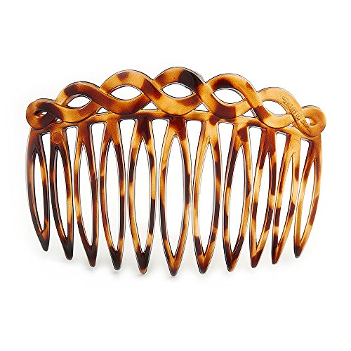 Preisvergleich Produktbild Avalaya Haarkamm, Schildpatt-Effekt, Acryl, 75 mm