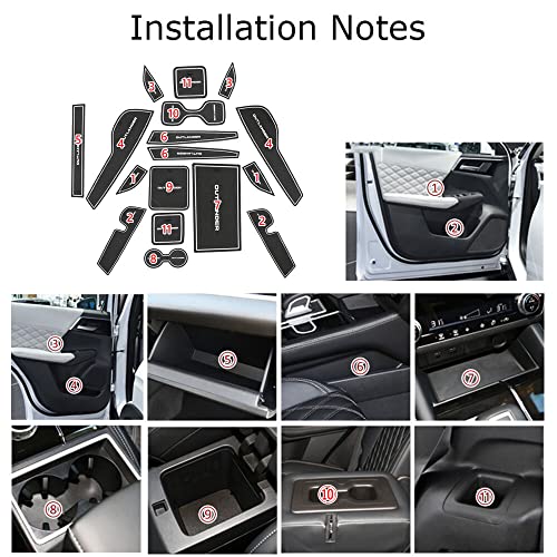 Accesorios interiores para Mitsubishi Outlander 2022-2024 Rojo miniatura 7