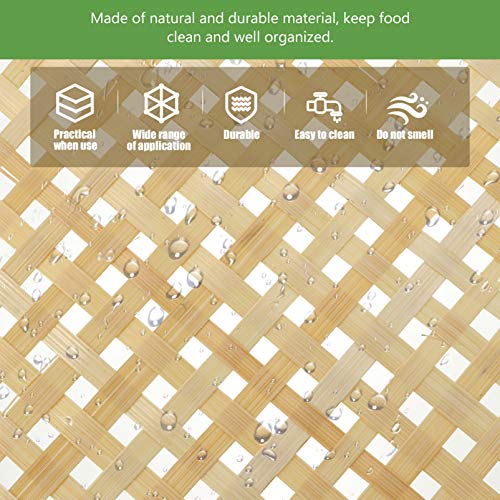 Cabilock Bamboo Sieve Baskets Weaving Basket Fruit Vegetable Basket Washing Strainer Bowl Bamboo Colander Bamboo Sieve Chinese Traditional Bamboo Plate (Wood Color) Basket Strainer #TOP1