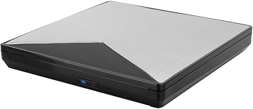 Zopsc-1 Aleación de aluminio USB3.0 Unidad de DVD externa, CDDVD portátil +-RW unidadreproductor de DVD para portátil portátil CD ROM quemador de
