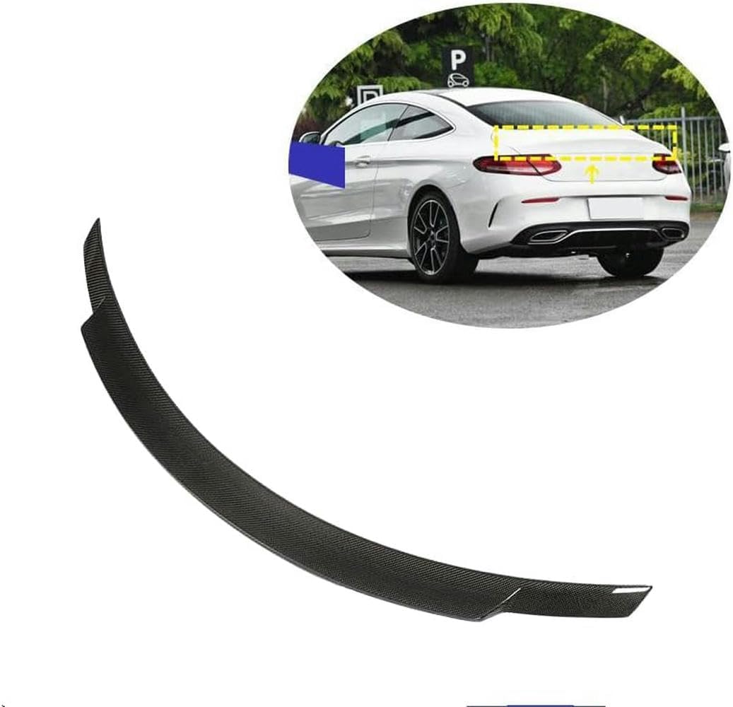 Spoiler W205 carbone pour Mercedes C63 AMG 2015-2019 : l'élégance aérodynamique pure