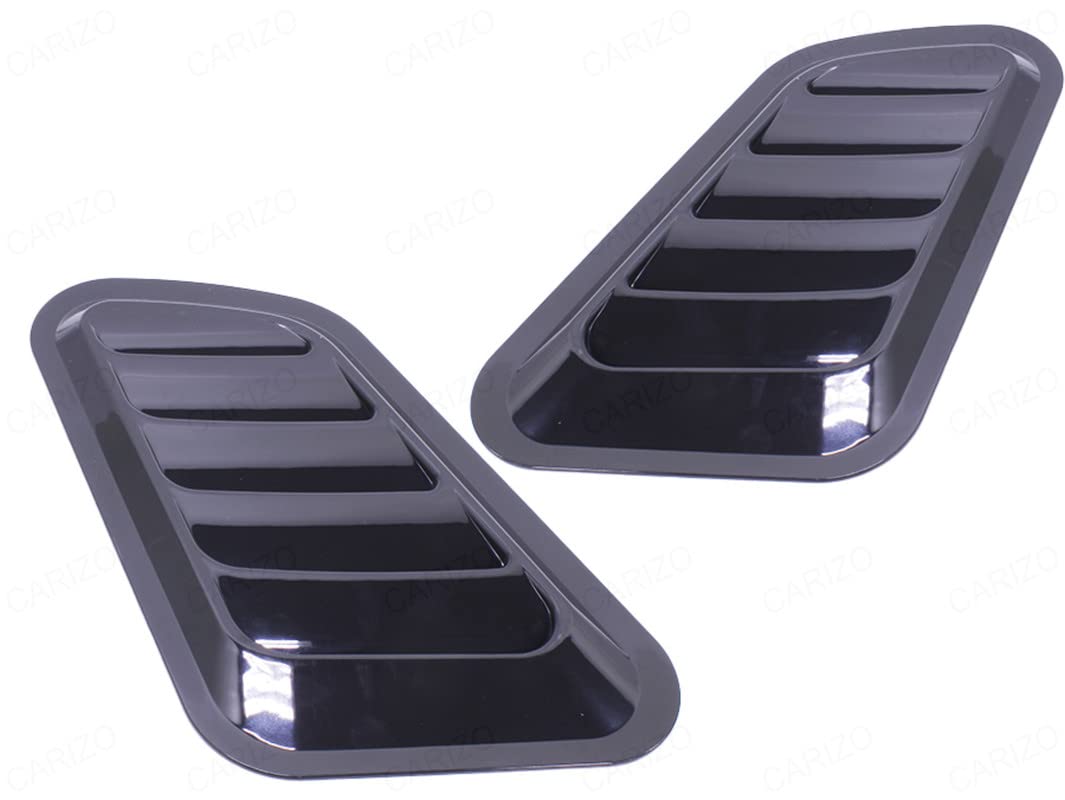 CARIZO Fender Scoop Car Hood Vent (TM368 Black) Universal Air Intake
