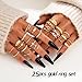 FAXHION 25 PCS Gold Stackable Rings Set for Women, Simple Twist Knuckle Finger Ring Trendy, Dainty Stacking Statement Thumb Rings Pack Jewelry Gift