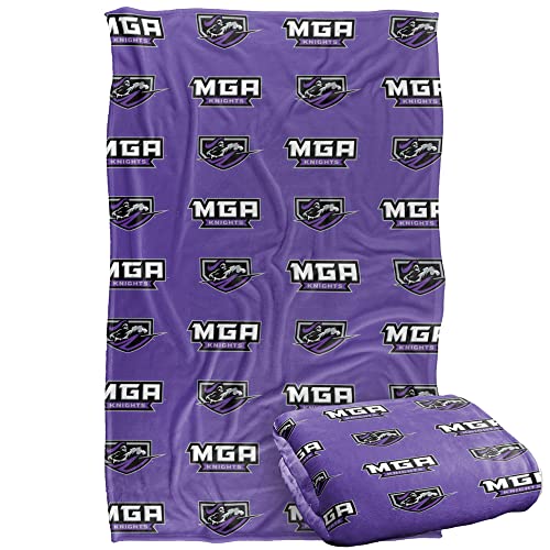 Middle Georgia State University Blanket, 36"x58" Logo Pattern, Silky Touch Super Soft Throw Blanket