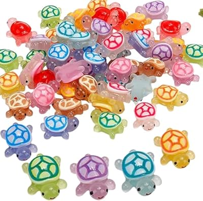 30 Piezas Mini Tortugas Luminosas de Resina, Decoración para Jardín, Macetas, Terrarios & Interiores - Figuras Miniaturas Glow in the Dark - para DIY, Manualidades y Regalos | Ya disponible en tu tienda friki favorita! En mundofriki.es!