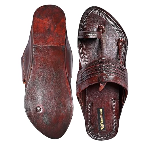 Image of Kolhapuri Chappal for Men|Kolhapuri Slippers for Men|Kolhapuri Shoes for Men|Leather Slippers for Men|Wedding Slippers for Men-A1