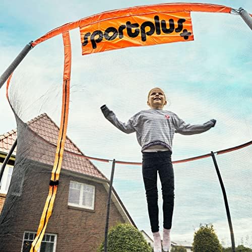 2. Bild von SportPlus Trampolin Outdoor 305cm & 366cm, Kindertrampolin mit Randabdeckung, Außenstangen & Innennetz, stabile Rahmenkonstruktion, Gartentrampolin, auch für Erwachsene bis 120/150kg - GS zertifiziert