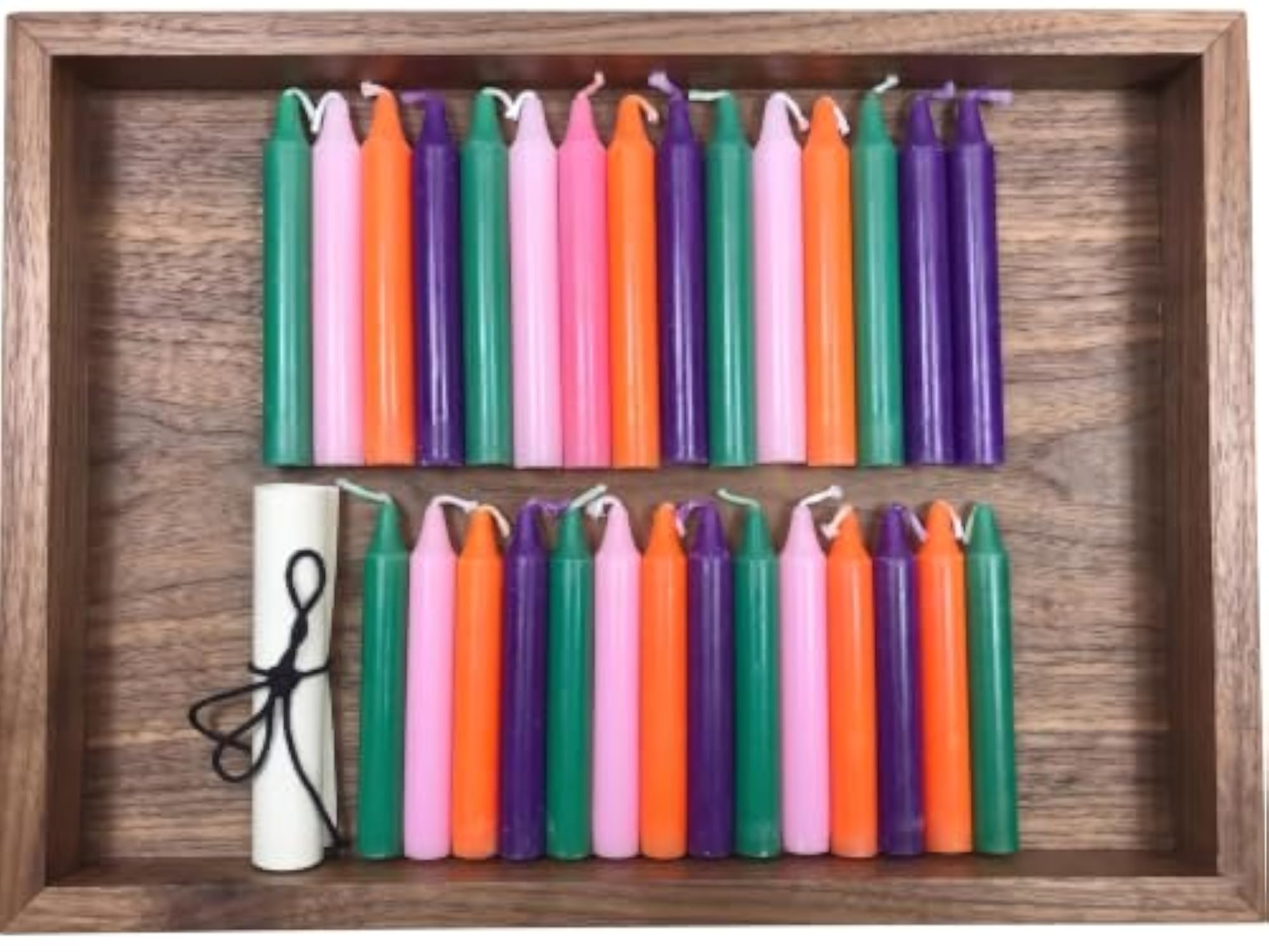 Spell Chime Candles, 24 Piece Multi Colour Pack