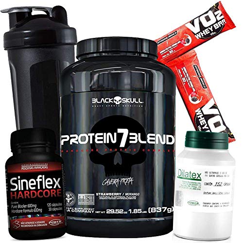 Definição Vaso Dilatação Whey wey Protein 7 Blend 837g Isolado Hidrolisado Sineflex Hardcore Dilatex