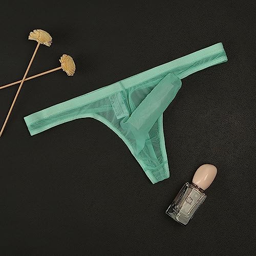 Men's Ultra-Thin Elephant Nose Pouch Thong Underwear Breathable Mesh G-String Thongs Panties3